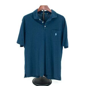 Polo Ralph Lauren Soft Cotton Pocket Polo Shirt / Navy / Men's LARGE